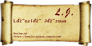 László Józsua névjegykártya